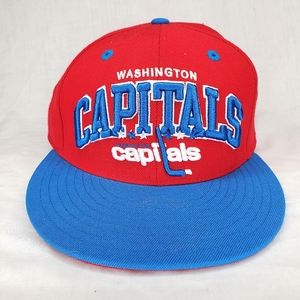 22B) MITCHELL & NESS "Washington Capitals" Embroidered Hat NHL Sz. Fitted 7⅝